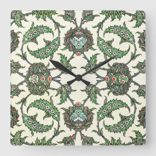 Arabic Design #5 at Emporio Moffa Square Wall Clock