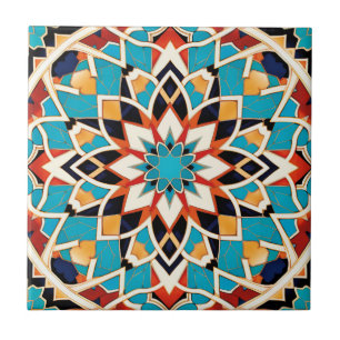 Arabic design styled themed ceramic tile