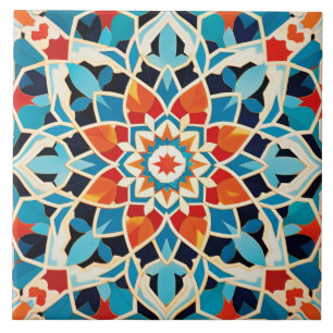 Arabic design styled themed ceramic tile 