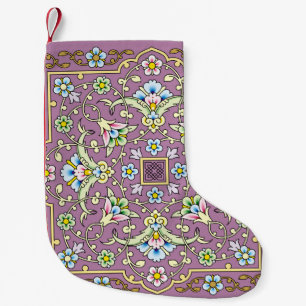 Arabic Floral Frame. Traditional Islamic Design. M Small Christmas Stocking