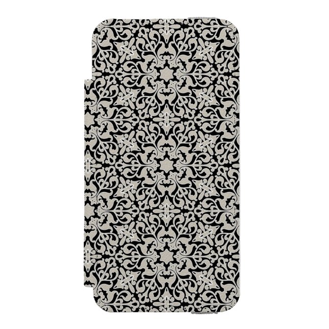 Arabic floral pattern incipio iPhone wallet case (Folio Front)
