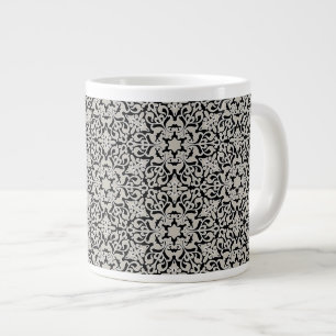 Arabic floral pattern large coffee mug