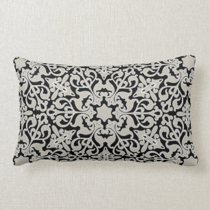Arabic floral pattern lumbar cushion