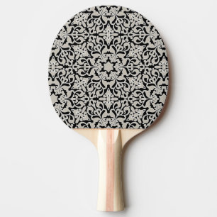 Arabic floral pattern ping pong paddle