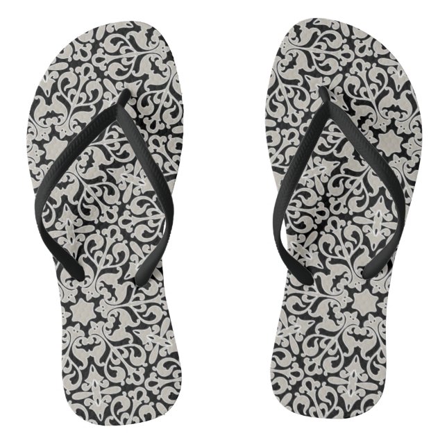 Arabic floral pattern thongs (Footbed)