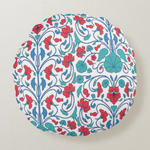 Arabic floral seamless vintage pattern. round cushion