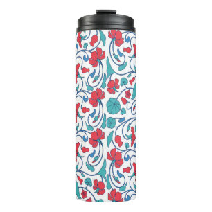 Arabic floral seamless vintage pattern. thermal tumbler