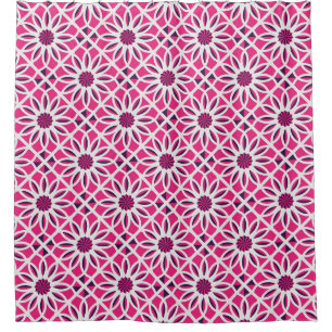 Arabic geometric ornament: seamless texture. shower curtain