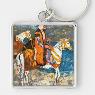Arabic Horseman Key Ring