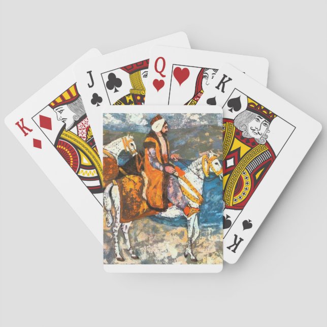 Arabic Horseman Playing Cards (Back)