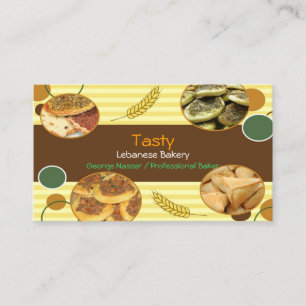 Arabic Lebanese Bakery Business Card