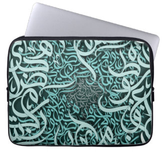 arabic lletters tiffany  laptop sleeve