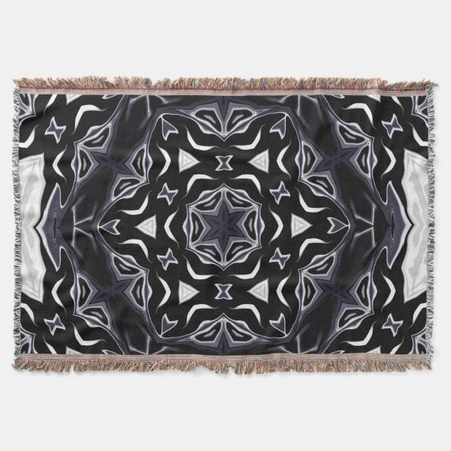 Arabic ornament , Asian Throw Blanket (Front)