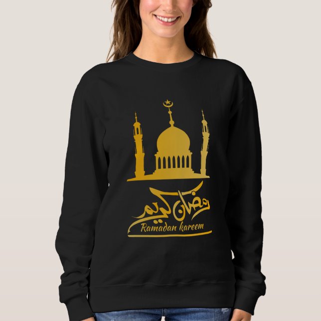Arabic Ramadan Decoration Islamic Celebration Sweatshirt (Front)