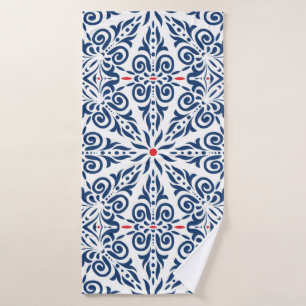Arabic seamless pattern. colourful background on a bath towel
