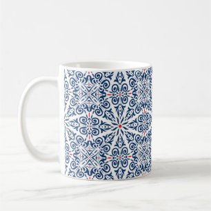 Arabic seamless pattern. colourful background on a coffee mug