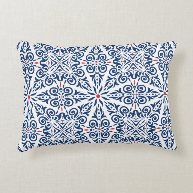 Arabic seamless pattern. colourful background on a decorative cushion (Front)