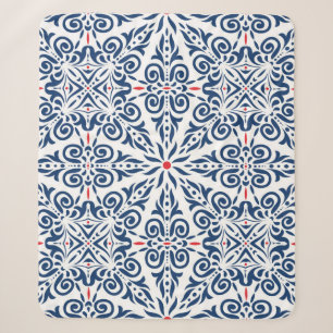 Arabic seamless pattern. colourful background on a sherpa blanket