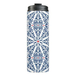 Arabic seamless pattern. colourful background on a thermal tumbler
