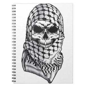 Arabic Skull Kufiya Shemagh Notebook