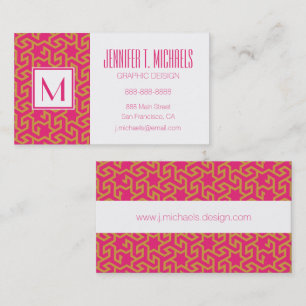 Arabic Star Shaped Pattern Business Card