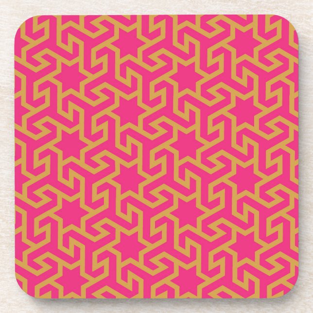 Arabic Star Shaped Pattern Coaster (Front)