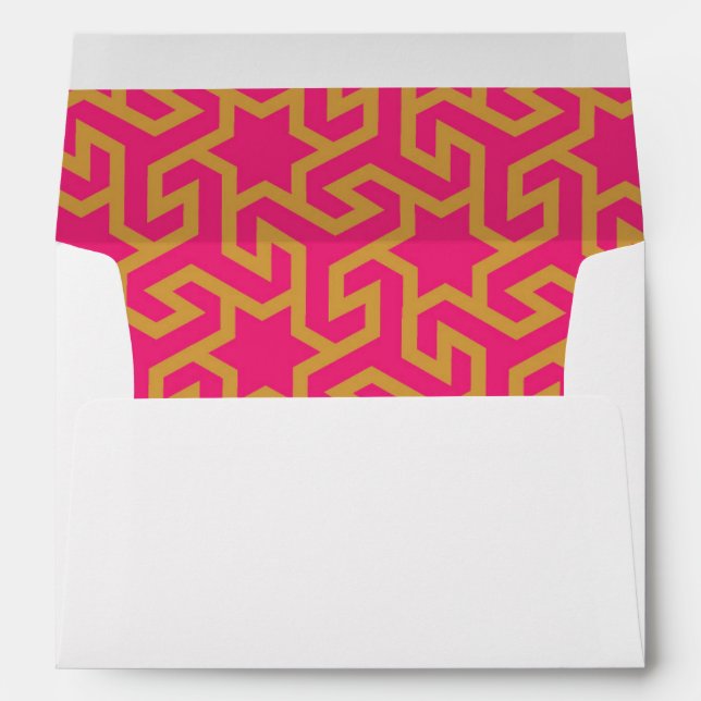 Arabic Star Shaped Pattern Envelopes (Back (Bottom))