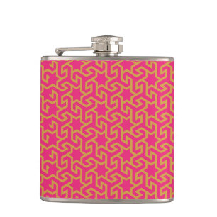 Arabic Star Shaped Pattern Hip Flask