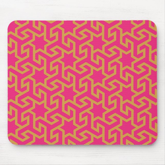 Arabic Star Shaped Pattern Mouse Pad (Front)