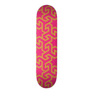 Arabic Star Shaped Pattern Skateboard