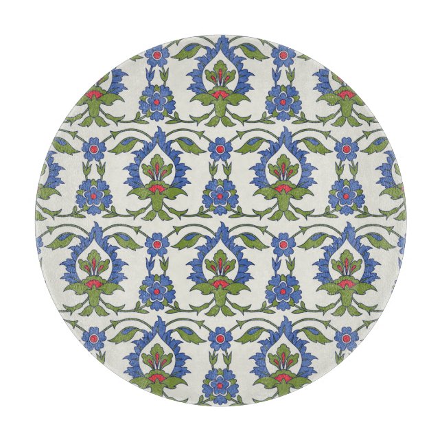 Arabic Traditional: Iznik Tile Seamless. Cutting Board (Front)