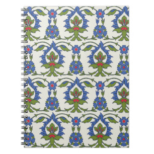 Arabic Traditional: Iznik Tile Seamless. Notebook