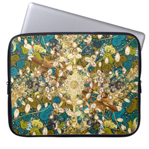 Arabic Vintage decorative ornament. Mandala patter Laptop Sleeve