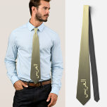 Arabic wedding elegant tie العريس groom<br><div class="desc">Elevate Your Wedding Look with a Unique Custom Tie for arabic men Looking for a fun yet sophisticated way to complete your wedding outfit or add a humourous touch to your engagement or wedding photos? Check out our beautiful custom tie, featuring the word "العريس" in a soft beige-yellow hue on...</div>