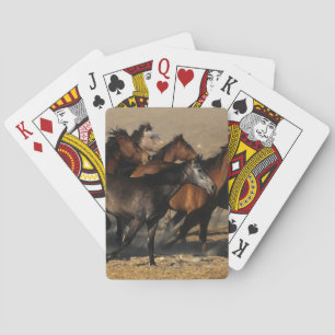 Arabs Running in the Desert Playing Cards