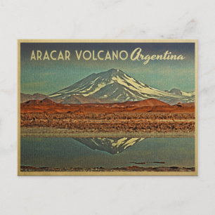 Aracar Volcano Argentina Postcard