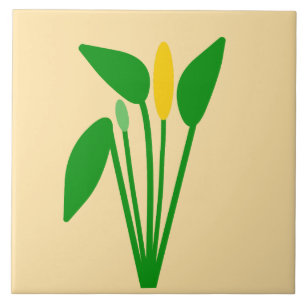 Araceae Ceramic Tile
