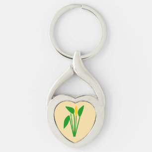 Araceae Metal Keychain