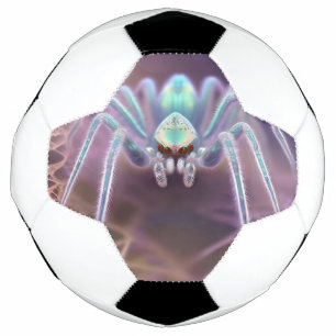 Arachnid Huntsman Spider Fractal Art, Soccer Ball