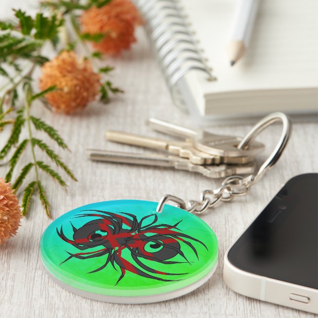 Arachnid of Despair Acrylic Keychain (Front Right)
