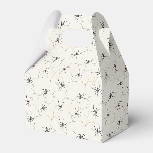 Arachnid Whispers – Halloween Minimalism Favour Box (Front Side)