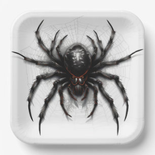 Arachnophobia cardboard plates