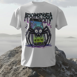 Arachnophobia Society – We See You T-Shirt Tri-Blend Shirt