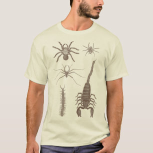Arachnophobia! Spiders & Scorpions Front and Back! T-Shirt