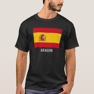 Arago Nspain Flag Emblem Escudo Bandera Crest T-Shirt