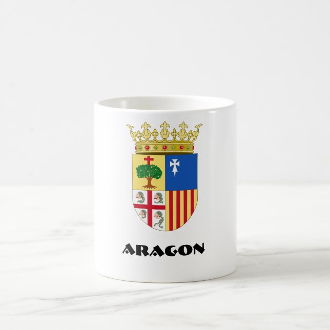 Aragon Coat of Arms (Spain) Coffee Mug (Center)