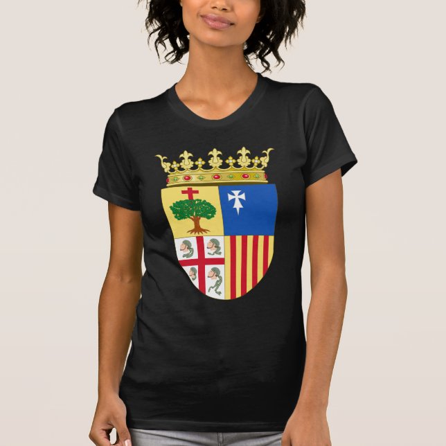 Aragon Coat of Arms (Spain) T-Shirt (Front)