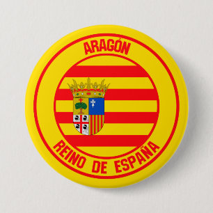 Aragón Round Emblem 7.5 Cm Round Badge