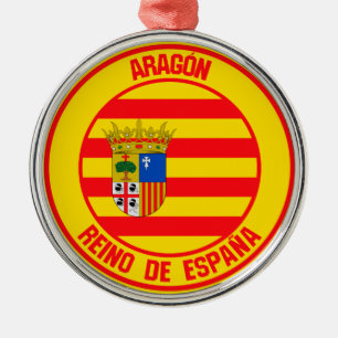 Aragón Round Emblem Metal Ornament