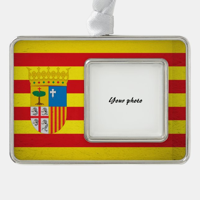 Aragon Silver Plated Framed Ornament (Front)